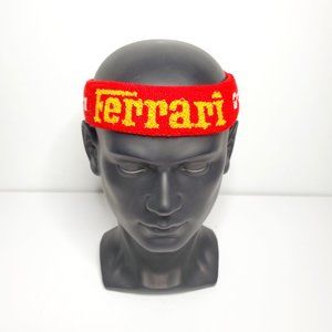 Vintage Ferrari Sweatband Terry Cloth Grand Prix In Excellent Condition Clean